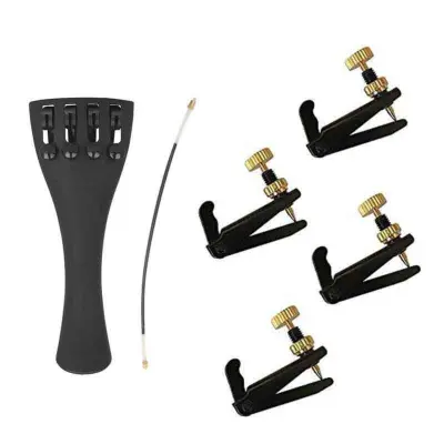 Zlitinski violinski rep s 4 fino nastavki, enostavna montaža Black