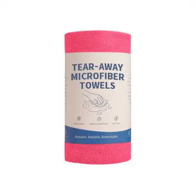 Kuhinjska mikrovlakenska brisača na roli 25x25cm, 20 kosov Red