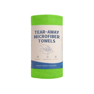 Kuhinjska mikrovlakenska brisača na roli 25x25cm, 20 kosov Green