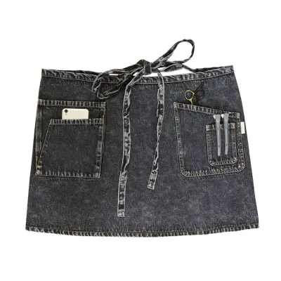 Jeans pasni predpasnik, kratek, odporen na madeže in enostaven za nego Black