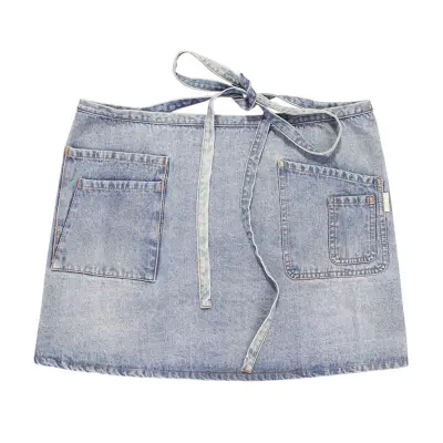 Jeans pasni predpasnik, kratek, odporen na madeže in enostaven za nego Blue