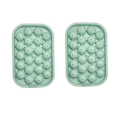 Majhen silikonski model za ledene kroglice, 2 kosa – 22 mini kroglic za ledene kroglice za koktajle in viski Green