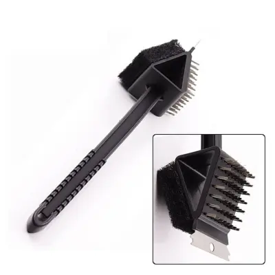 Krtača za žar z dolgim ročajem 14.5 inch, nerjaveče žice, PP ročaj