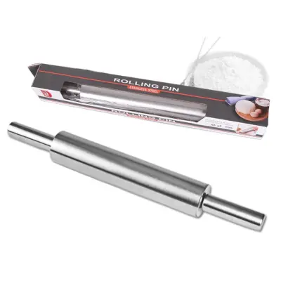 Nerjaveči valjar za testo 43cm srebrn — profesionalna kakovost