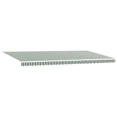 vidaXL Nadomestno platno za tendo Zelena in Bela 580 x 295 cm