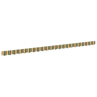 vidaXL Zaslon tende Zelena in rumena 480 x 20 cm Platno