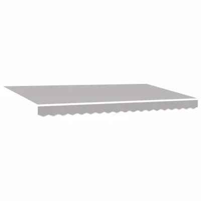 vidaXL Retraktilna tenda Svetlo siva 400 x 200 cm blago