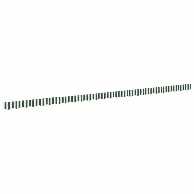 vidaXL Zaslon tende Zelena in Bela 580 x 20 cm Platno