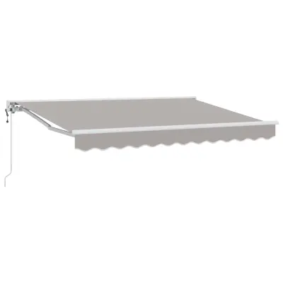 vidaXL Okvir tende Svetlo siva 300 x 200 cm Poliester s PU premazom