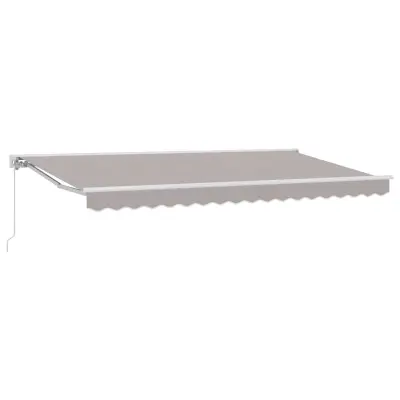vidaXL Okvir tende Svetlo siva 400 x 200 cm Poliester s PU premazom