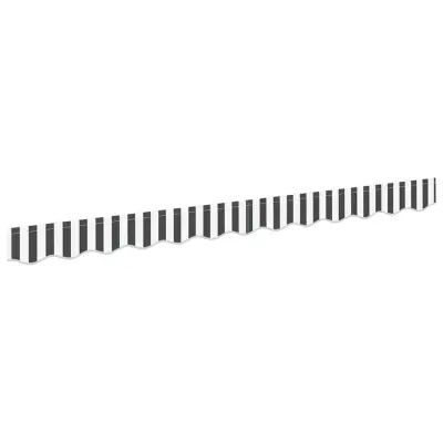 vidaXL Zaslon tende Antracitna in bela 230 x 20 cm Platno