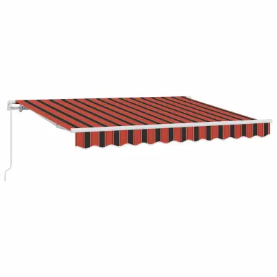 vidaXL Retraktilna tenda Oranžna 300 x 200 cm blago