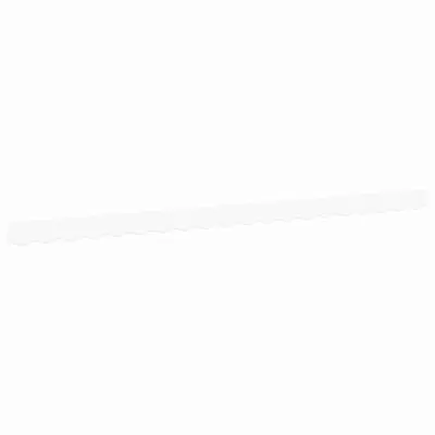 vidaXL Zaslon tende Bela 430 x 20 cm Platno