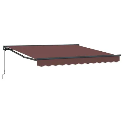 vidaXL Okvir tende Rjava 350 x 250 cm Poliester s PU premazom