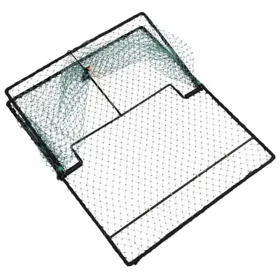 vidaXL Zanka za ptice Zelena 50 x 60 x 1,9 cm Polietilen