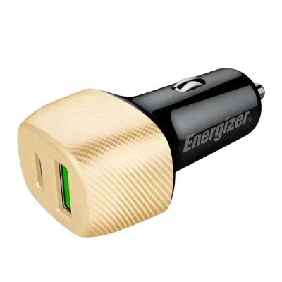 ENERGIZER, Avtopolnilec USB-C / USB-A PD 38W QC 3.0 model Ultimate, Zlata