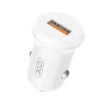 Polnilec za Avto Vžigalnik USB 2A Hitro Polnjenje 18W XO Bel