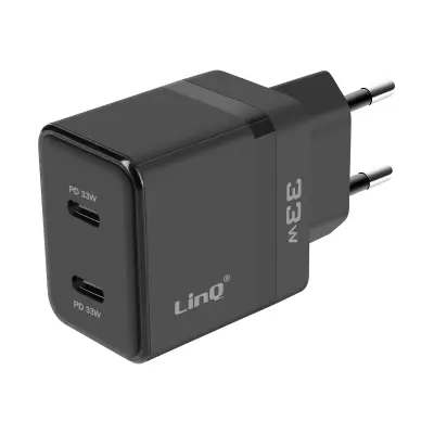 LinQ, Omrežni polnilec USBC 33W, Črna