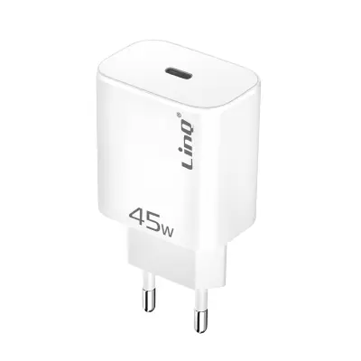 LinQ, Hitri polnilec USB-C 45W Power Delivery 3.0, Bela
