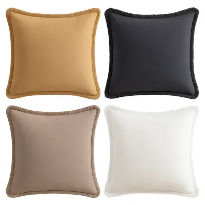 Bombažne prevleke za blazine 65x65 cm, komplet 4 dekorativnih prevlek z resicami, 100% bombaž, boho slog, različne barve