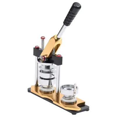 vidaXL Naprava za izdelovanje značk z rezalnikom krogov vrtljiva 37 mm