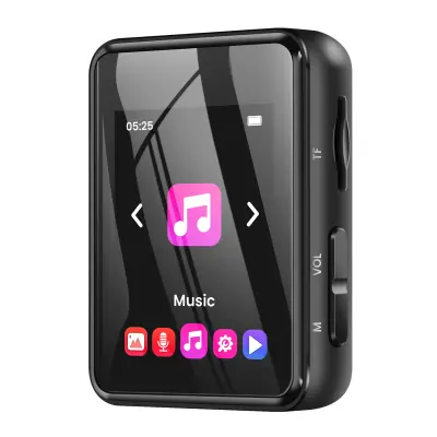 MP3 predvajalnik s sponko 16 GB Glasba in video 2-palčni zaslon, Črna