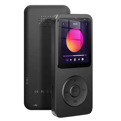 MP3 predvajalnik Glasba in video z Bluetoothom Združljiva kartica Micro SD, Črna