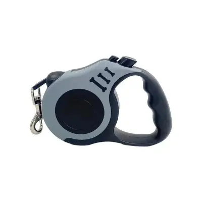5M Automatic Retractable Pet Leash with One-Hand Brake and Auto-Lock Black