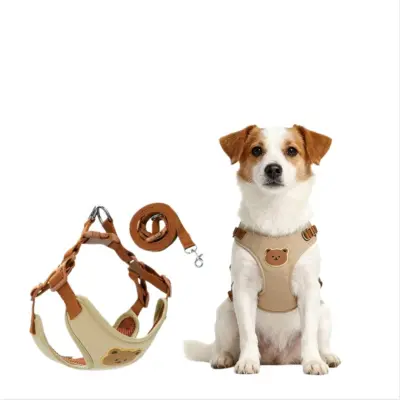 Adjustable Escape-Proof Vest-Style Dog Harness and 1.5m Leash Set  S