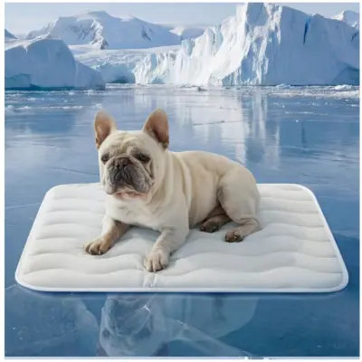 Podloga za hlajenje hišnih ljubljenčkov, pralna poliester Gray S