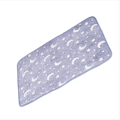 Glow-in-the-Dark Machine-Washable Non-Slip Absorbent Pet Pee Pad (M 60x45cm, L 70x50cm)  L