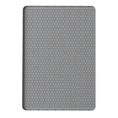 Silikonska podloga za mačje stranišče - ekstra velika vodoodporna podloga proti razlitju z ravnimi črtami Grey