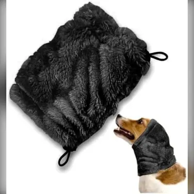Protektivno ušesno pokrivalo za pse proti hrupu, poliester S/M/L Black M