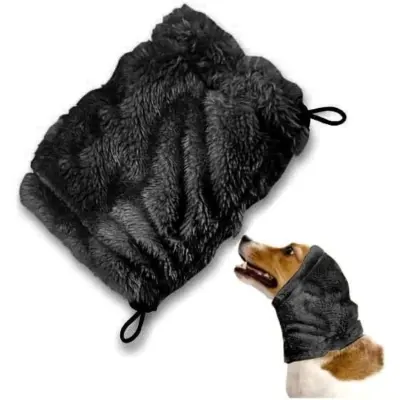 Protektivno ušesno pokrivalo za pse proti hrupu, poliester S/M/L Black S