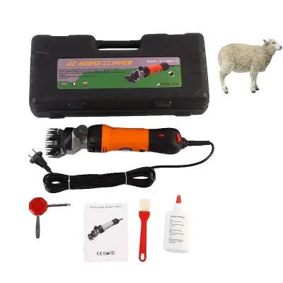 Električna naprava za striženje ovac, nastavljive hitrosti, visoko učinkovito delovanje, Oranžna/Črna