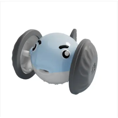 Automatic Self-Moving Pet Toy Ball Car — Interactive Rechargeable Anti-Jam Rolling Toy Blue