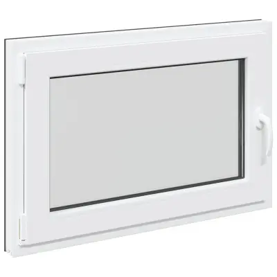 vidaXL Okno za klet RISOR 90 x 60 cm PVC in steklo Antracit