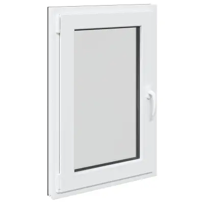 vidaXL Okno za klet RISOR 60 x 90 cm PVC in steklo Antracit