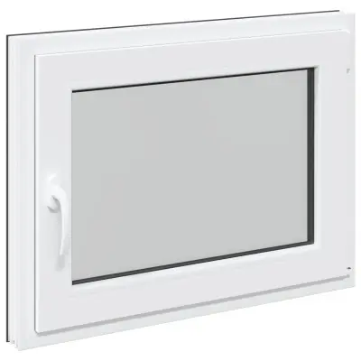 vidaXL Okno za klet RISOR 80 x 50 cm PVC in steklo Antracit