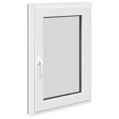 vidaXL Okno za klet RISOR 60 x 90 cm PVC in steklo Antracit
