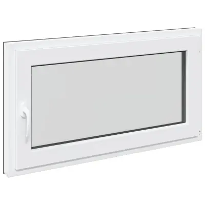 vidaXL Okno za klet RISOR 110 x 50 cm PVC in steklo Antracit