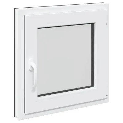 vidaXL Okno za klet RISOR 50 x 50 cm PVC in steklo Antracit