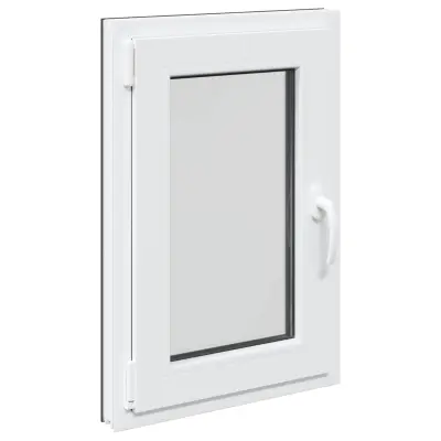 vidaXL Okno za klet RISOR 50 x 75 cm PVC in steklo Antracit