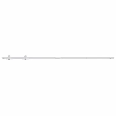 vidaXL Mini komplet za drsna vrata omare iz jekla bel 200 cm