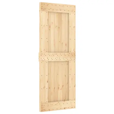 vidaXL Vrata NARVIK Naravna 80 x 210 cm Masiven borov les