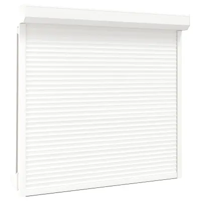 vidaXL Rolo zaslon Bela 160 x 150 cm Aluminij in poliuretan