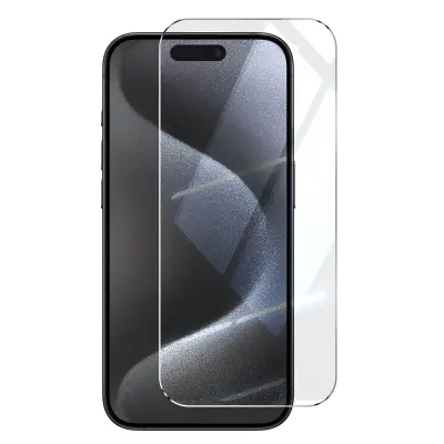 Mayaxess, Zaščitno steklo za iPhone 15 Pro 9H trdota proti praskam, Prozorno