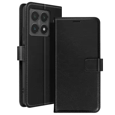 Mayaxess, Ohišje za Xiaomi 14T Denarnica s trakom za roko, Črna