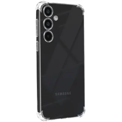 Mayaxess, Ohišje za Samsung Galaxy S24 Silikonski odbijač z ojačenimi vogali, Prozorno