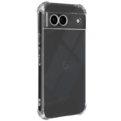 Mayaxess, Ohišje za Google Pixel 8A Silikonski odbijač z ojačenimi vogali, Prozorno